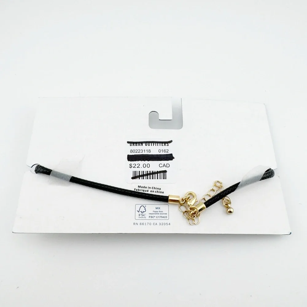 Urban Outfitters Black and‎ Pink Choker Necklace